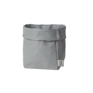 Sacchetto Portaoggetti Lino Teflon Grigio cm.11x12x20 | Dafne
