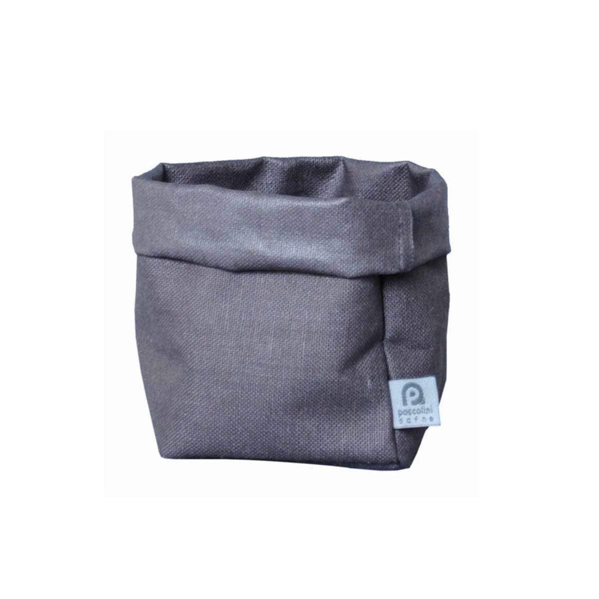 Sacchetto Portaoggetti Lino Teflon Piombo cm.14x15x23 | Dafne