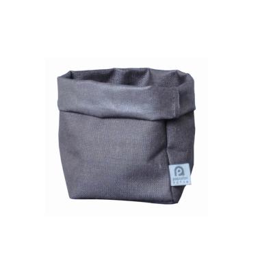 Sacchetto Portaoggetti Lino Teflon Piombo cm.14x15x23 | Dafne