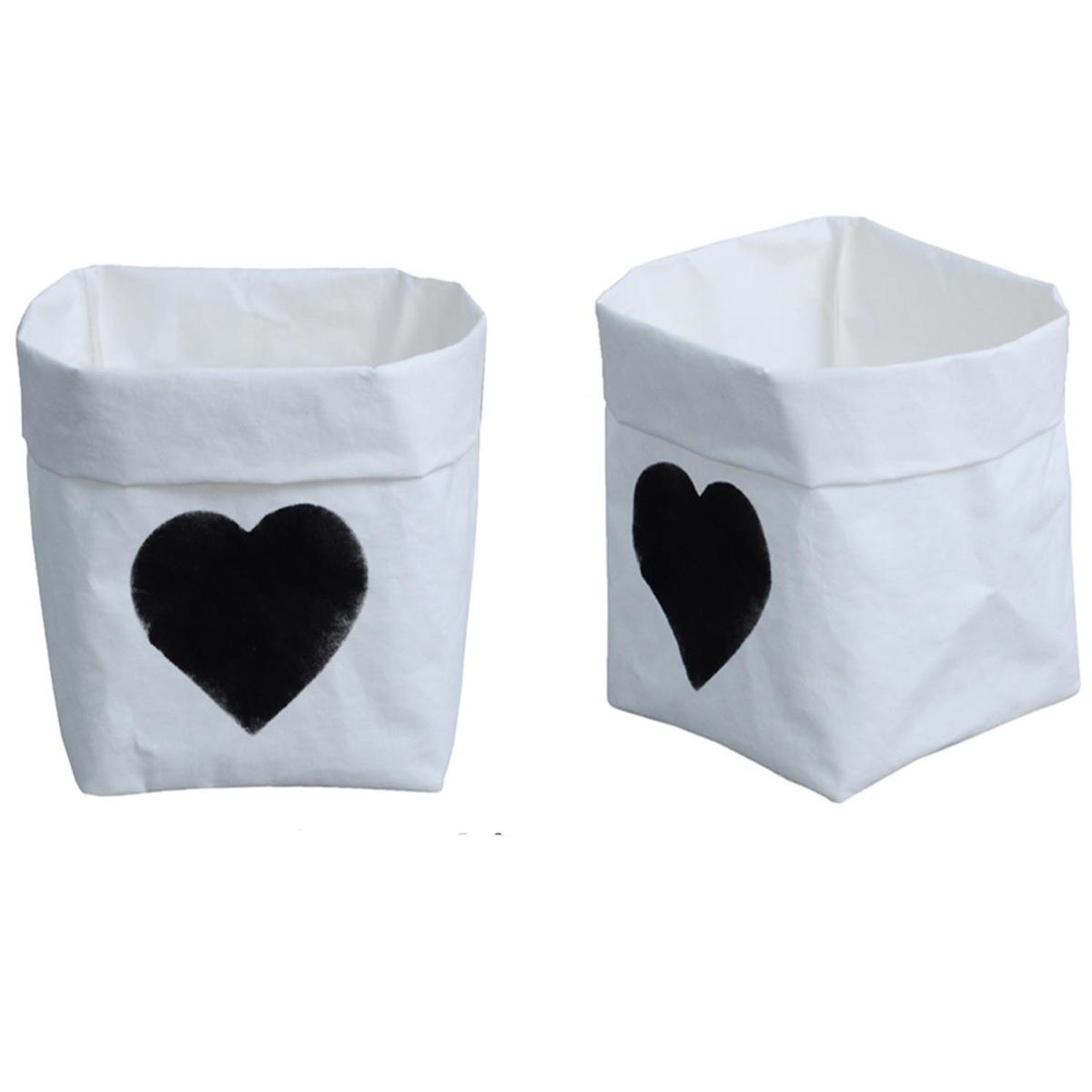 Sacchetto Portaoggetti F Cellulosa con Lavagna Bianco cm.12x14x20 | Dafne