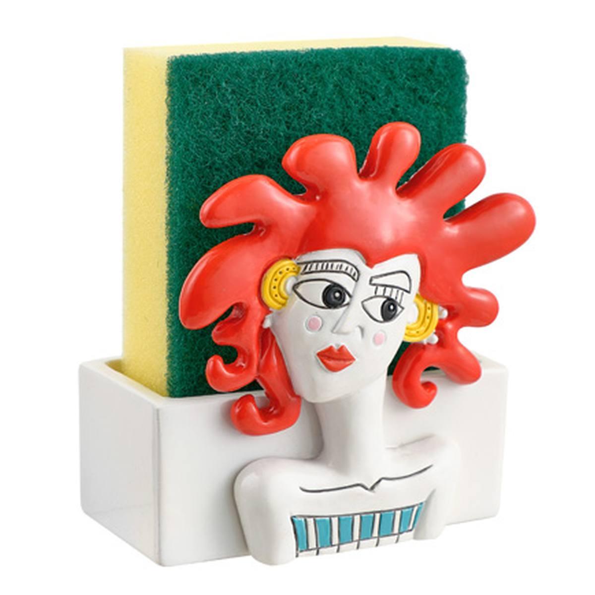 Porta Spugne Resina Stilosa Rossa cm.8x5x10 | Montemaggi