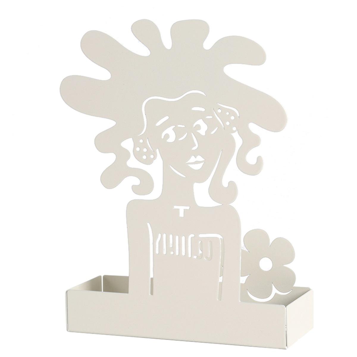 Portaspirali Metallo Stilosa Bianca cm.18x5x18 | Montemaggi