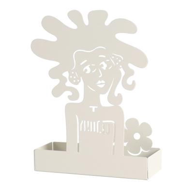 Portaspirali Metallo Stilosa Bianca cm.18x5x18 | Montemaggi