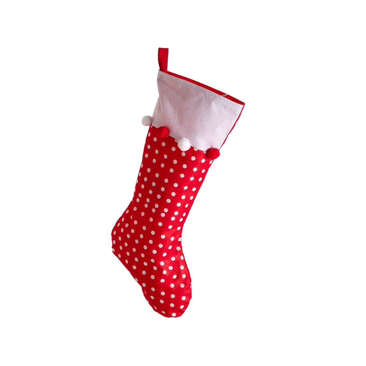 Calza Befana Feltro Rosso Pois cm.60 |Carnival Toys