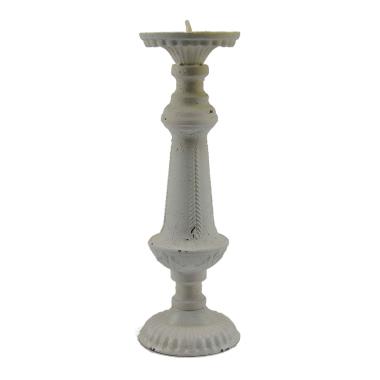 Portacandela Metallo 1 Posto Bianca cm.h32 |Innova