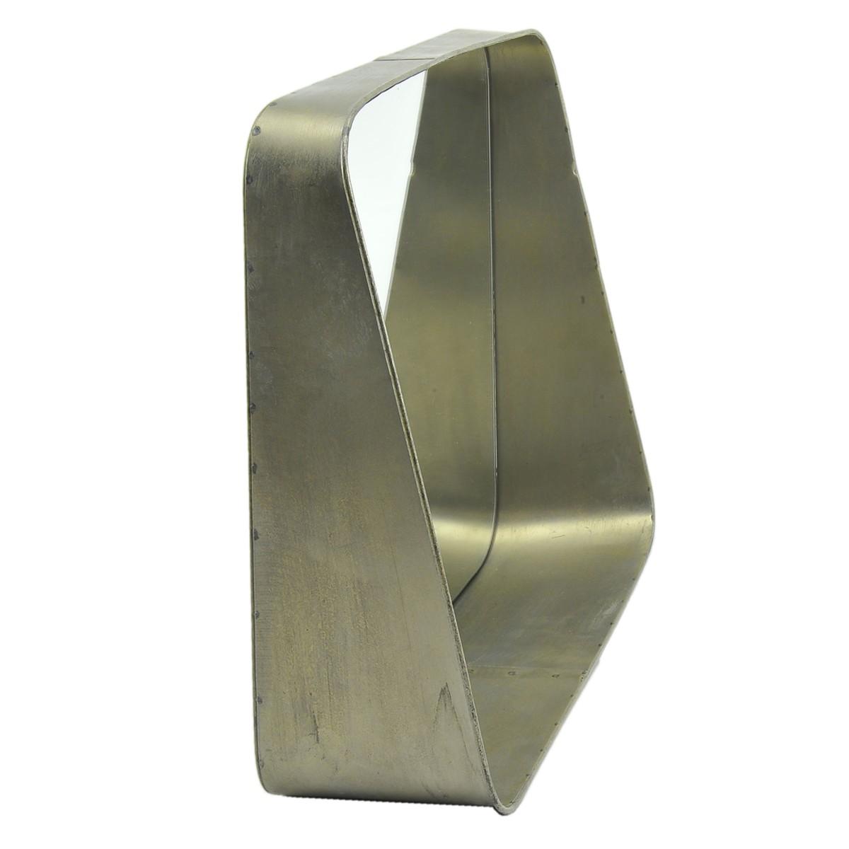 Specchio da Muro Metallo Quadrato Urban cm.41x13x41 | Innova