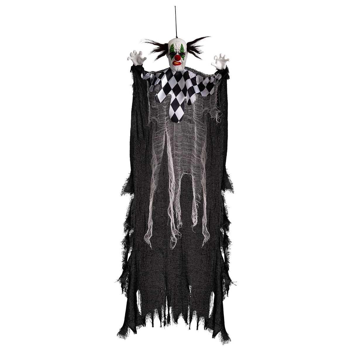 Clown con Tunica a Scacchi da Appendere cm.120 |Carnival Toys