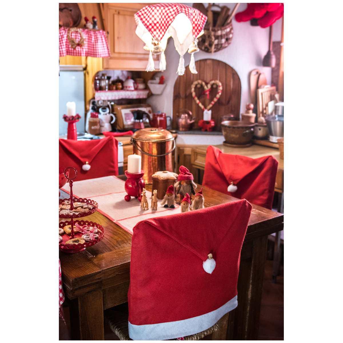 Copri Sedia Natalizio Pile con Campanella cm.60x48 |Carnival Toys