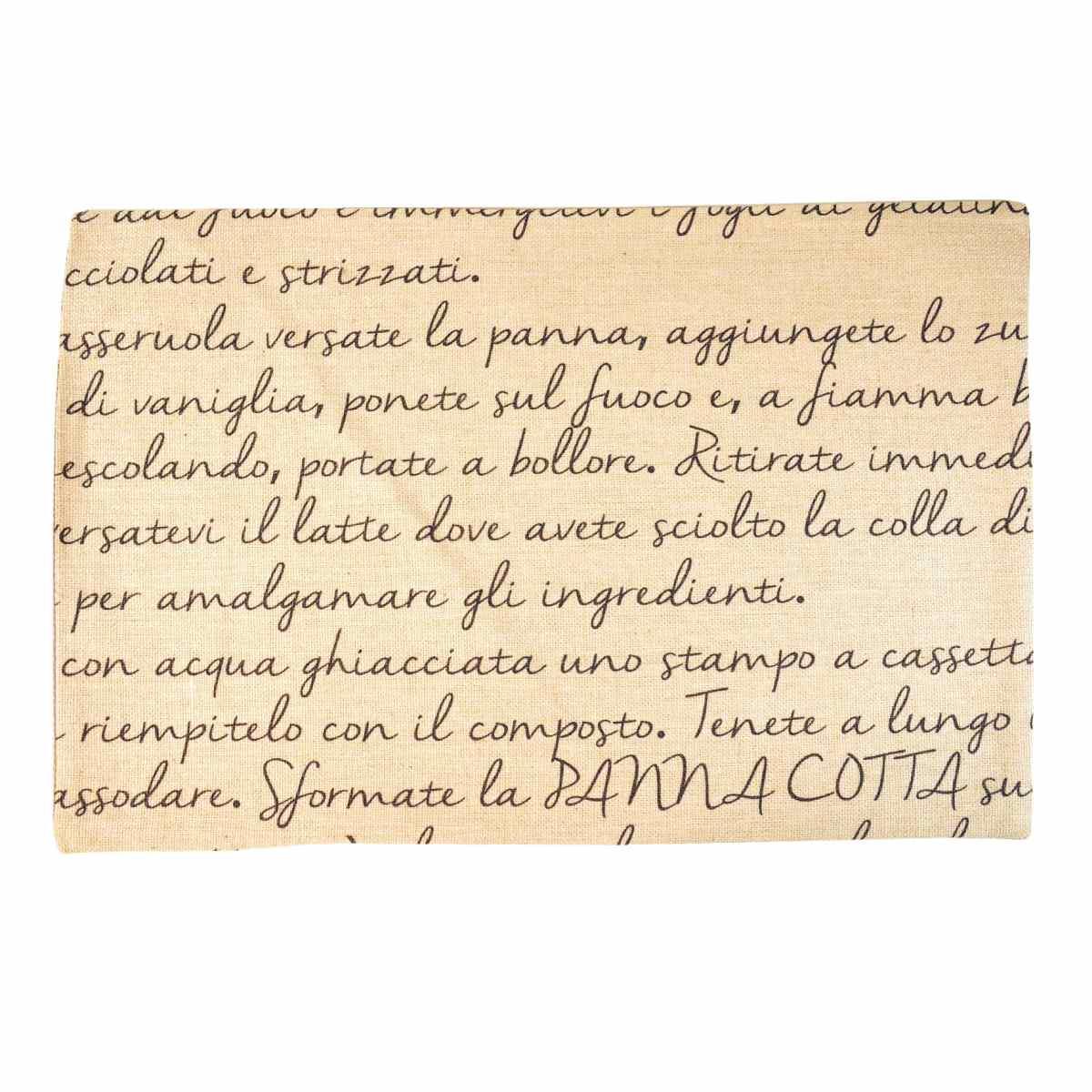 Tovaglietta Americana Ricetta cm.35x50 | Innova