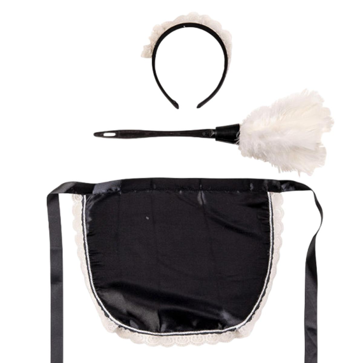 Costume Cameriera con Spolverino Grembiule Cerchietto Polsini |Carnival Toys