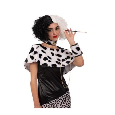 Costume Crudelia con Coprispalle Collarino e Polsino |Carnival Toys