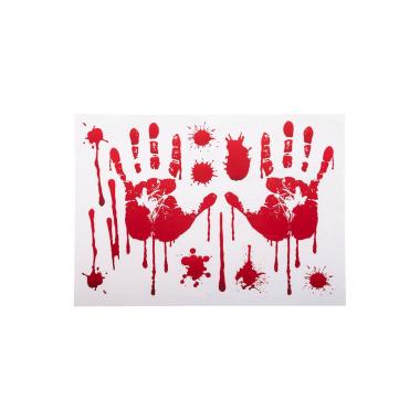 Vetrofania Mani Insanguinate cm.25x35 |Carnival Toys