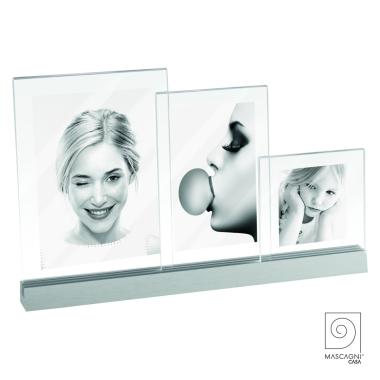 Cornice Multipla 3 Posti Alluminio PVC Argento | Mascagni