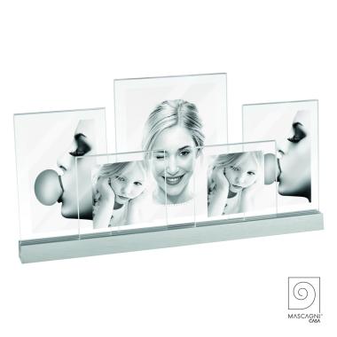 Cornice Multipla 4 Posti Alluminio PVC Argento | Mascagni