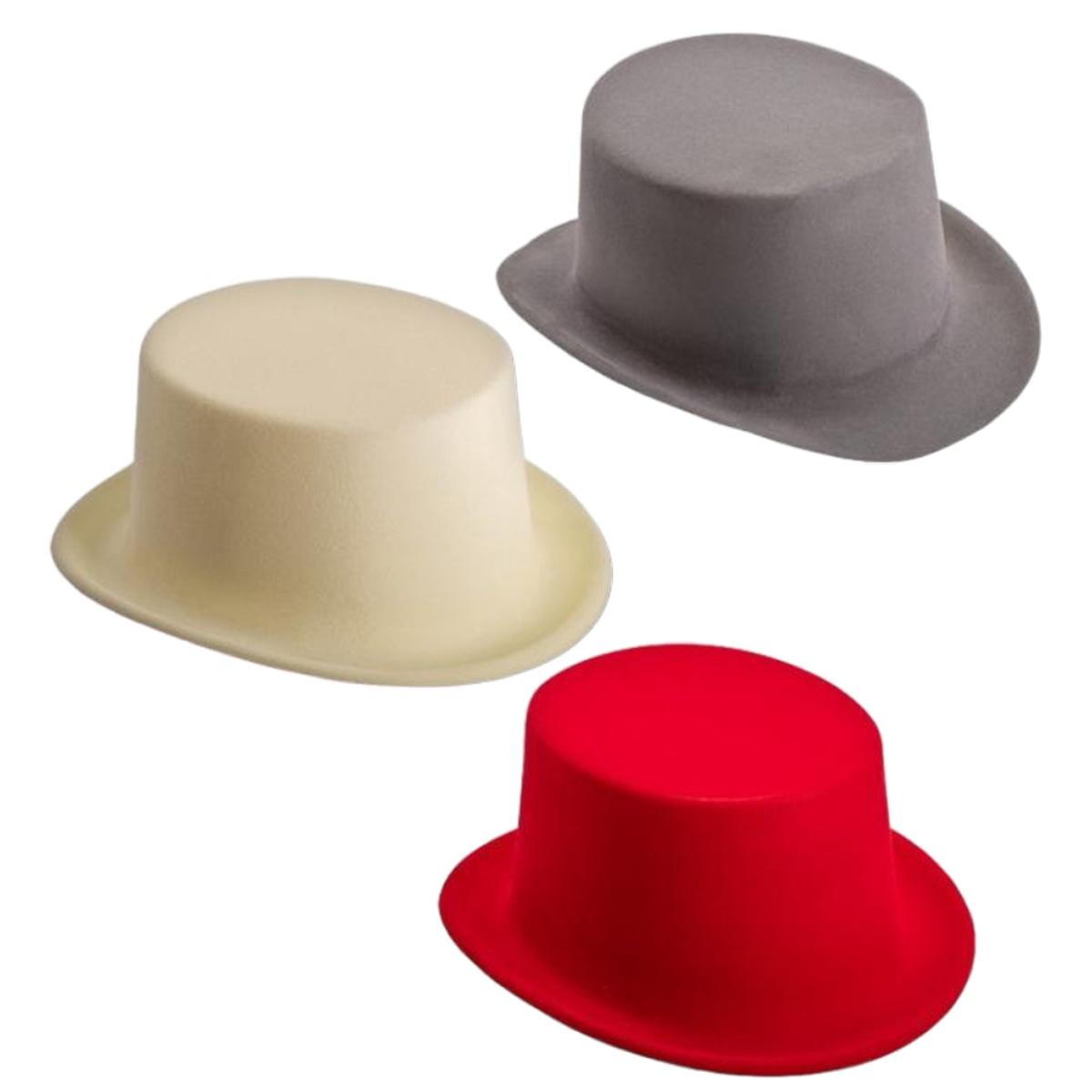Cappello Cilindro Scamosciato 3 Colori |Carnival Toys
