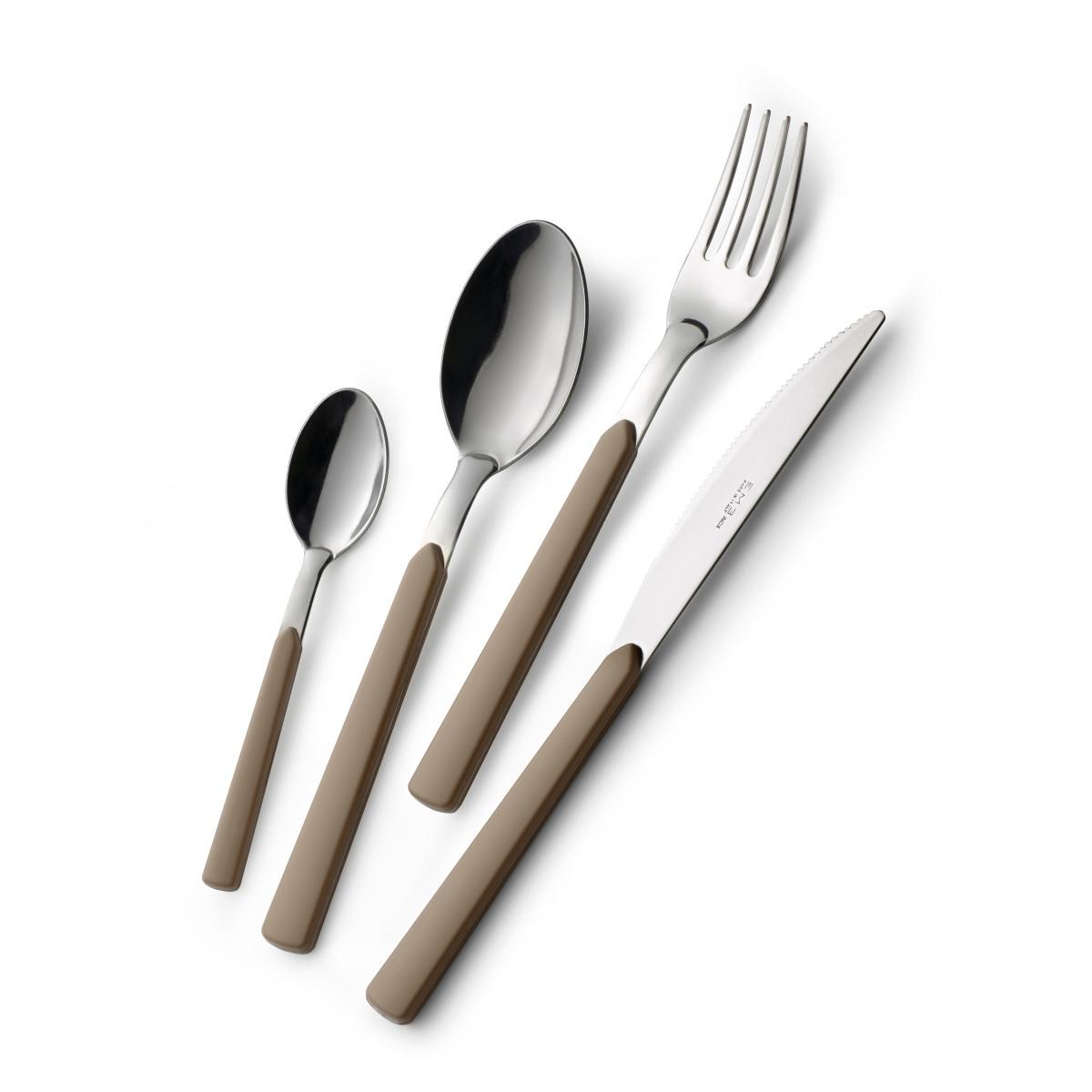 Posate Tavola Inox Set pz.24 Eme Fast Nocciola | Eme