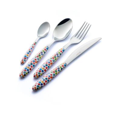 Posate Tavola Inox Set pz.24 Eme Vero Coriandolo | Eme