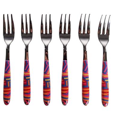 Forchettine Tavola pz.6 Eme Inox Dolce Vero Linear | Eme