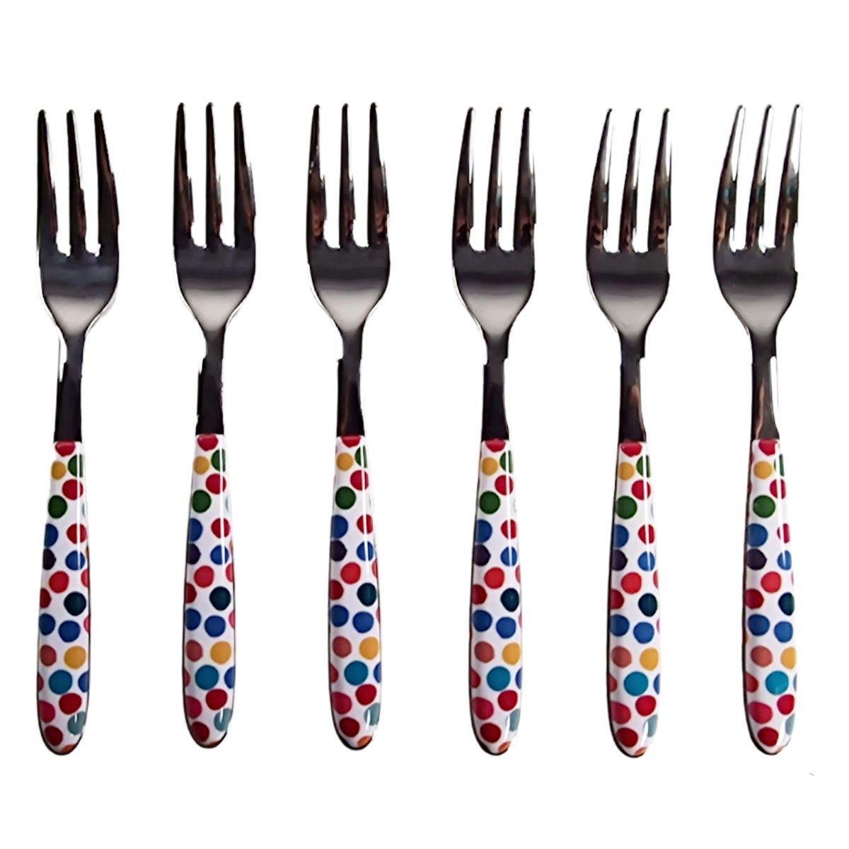 Forchettine Tavola pz.6 Eme Inox Dolce Vero Coriandoli | Eme