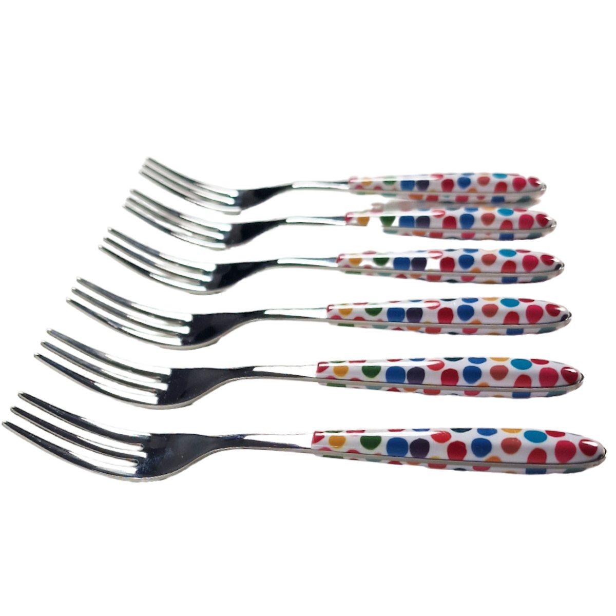 Forchettine Tavola pz.6 Eme Inox Dolce Vero Coriandoli | Eme