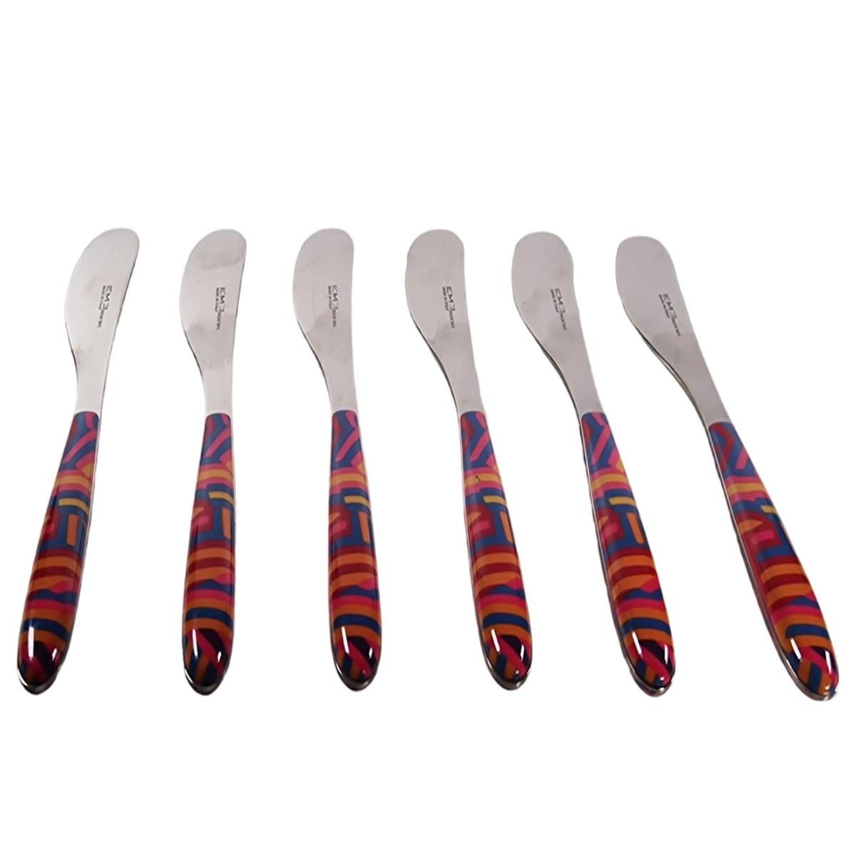 Coltelli Set pz.6 Eme Inox Spalmaburro Vero Linear | Eme