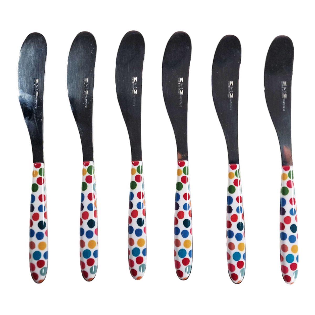 Coltelli Set pz.6 Eme Inox Spalmaburro Vero Coriandoli | Eme