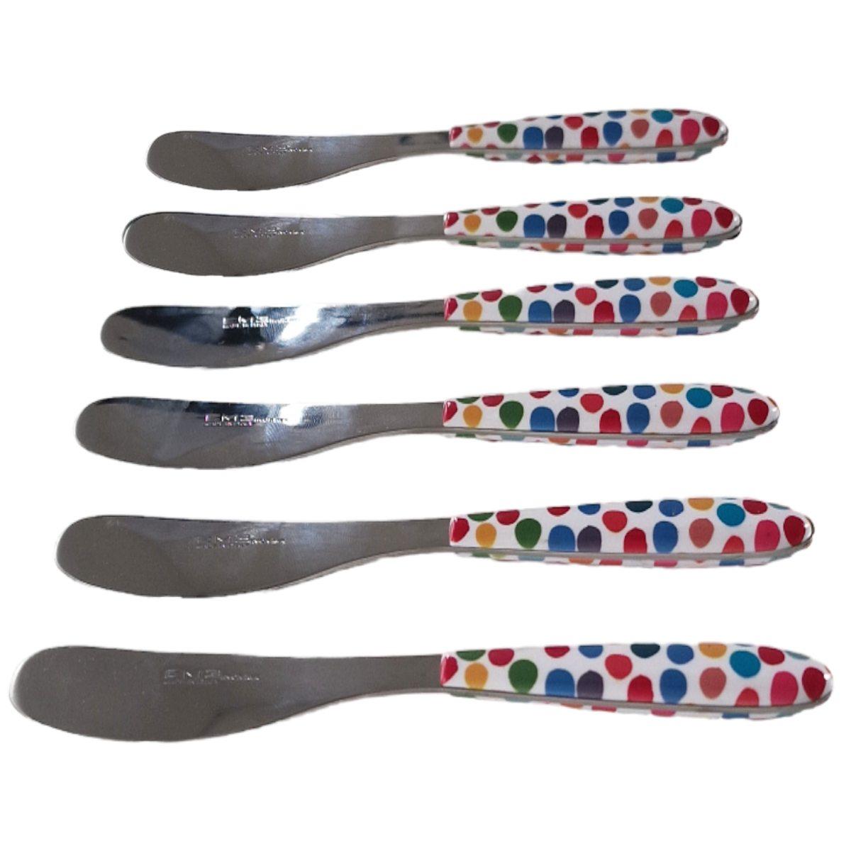 Coltelli Set pz.6 Eme Inox Spalmaburro Vero Coriandoli | Eme