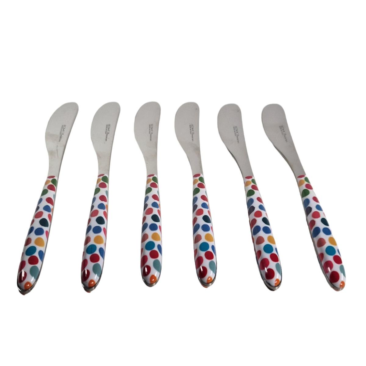 Coltelli Set pz.6 Eme Inox Spalmaburro Vero Coriandoli | Eme