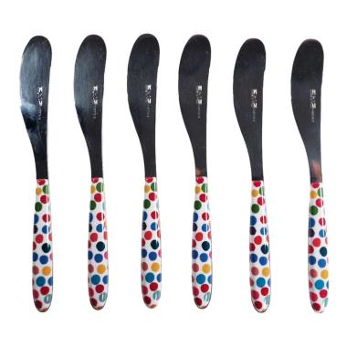 Coltelli Set pz.6 Eme Inox Spalmaburro Vero Coriandoli | Eme