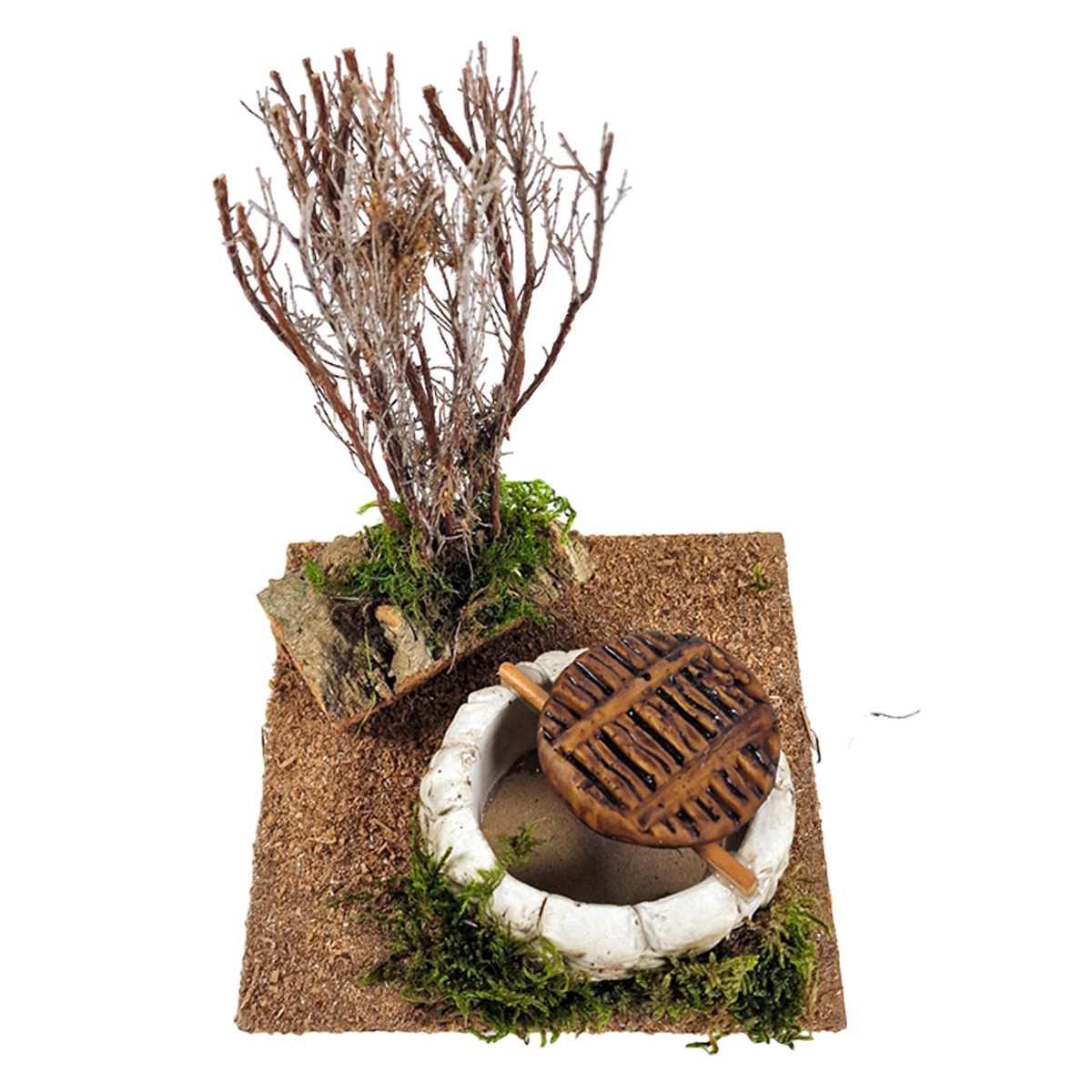 Pozzo con Pianta Secca Marrone 15x15xH16 | M2 Store