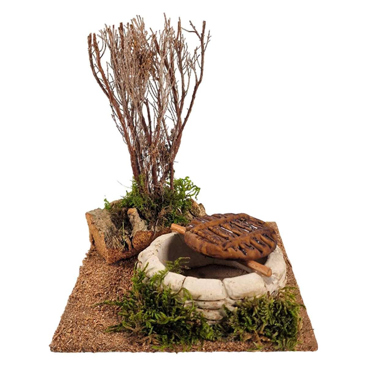 Pozzo con Pianta Secca Marrone 15x15xH16 | M2 Store