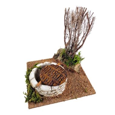 Pozzo con Pianta Secca Marrone 15x15xH16 | M2 Store