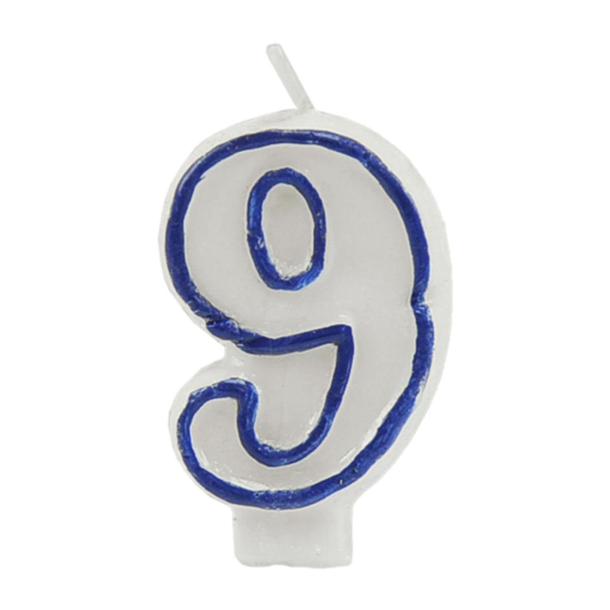 Candelina Compleanno N.9 Azzurra |M2 Store