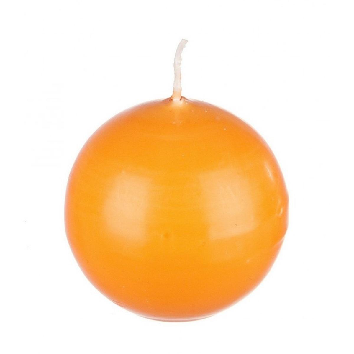 Candela cm.Ø7 Sfera Arancione | Bizzotto
