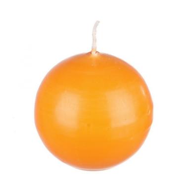 Candela cm.Ø7 Sfera Arancione | Bizzotto