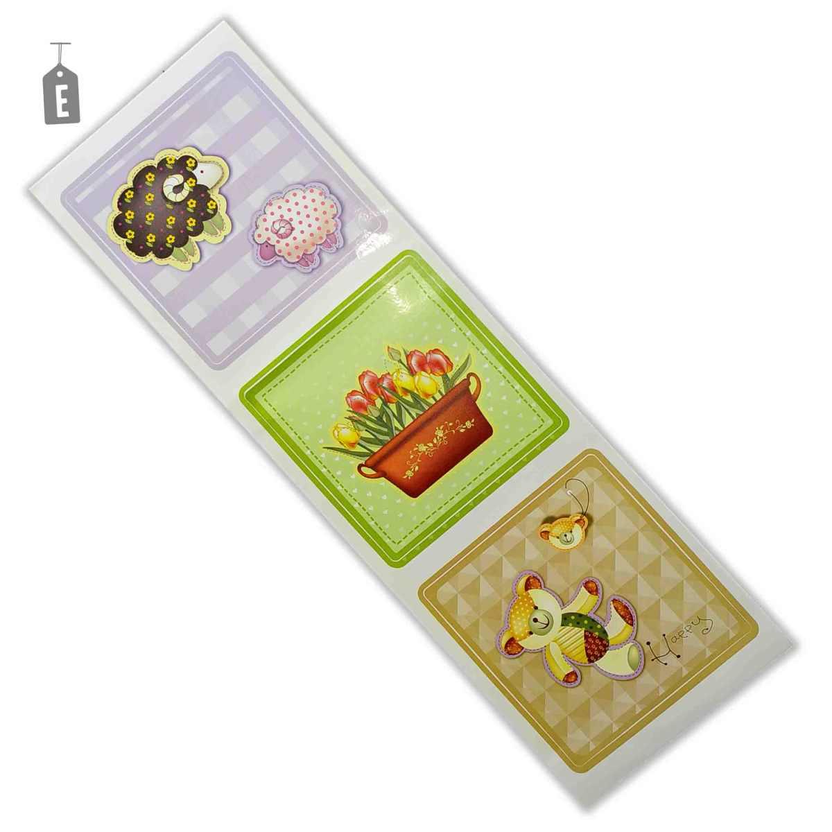 Decori Adesivi Parete Remov. 9x9 pz.3 6 Dec. | M2 Store