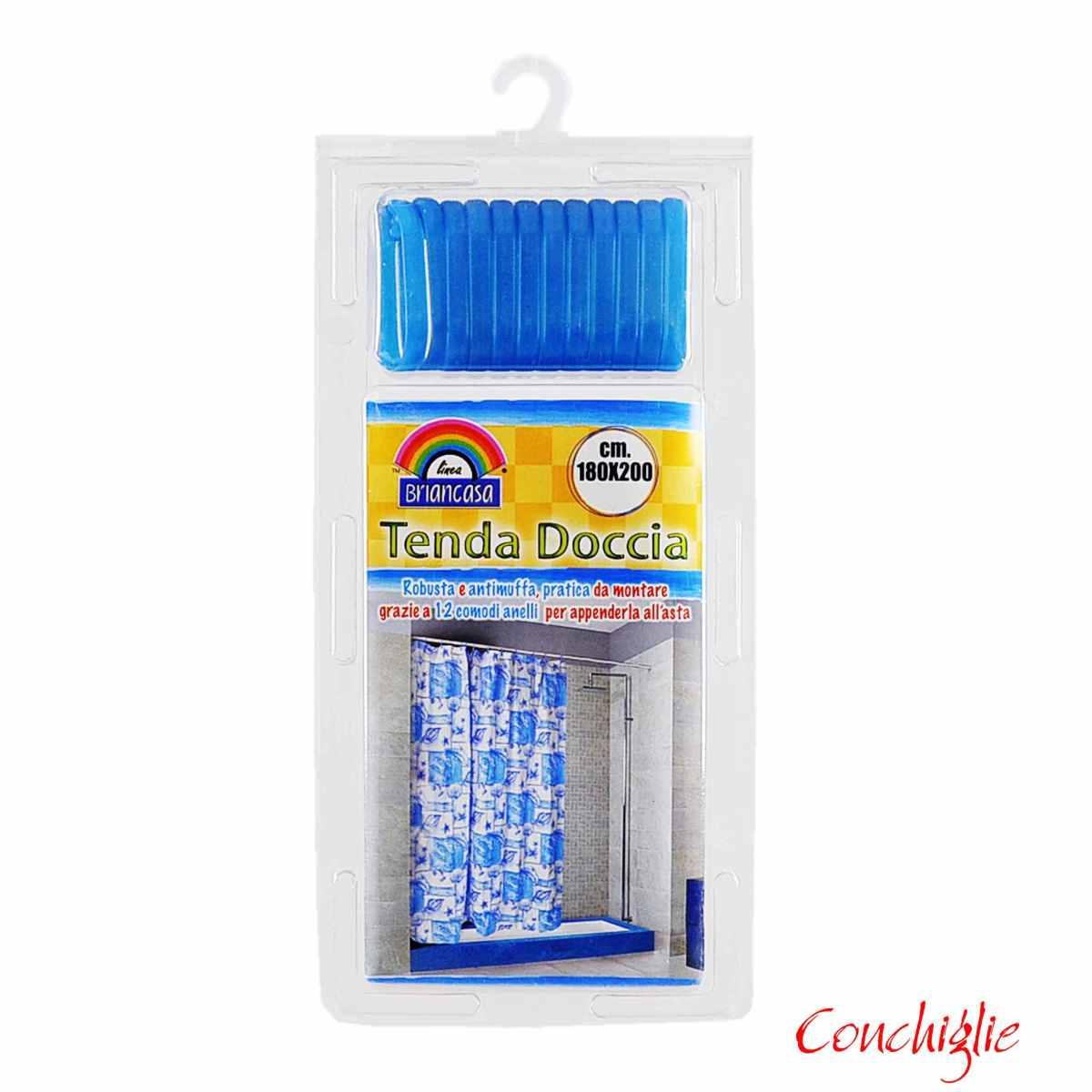 Tenda Doccia 180xH200 con 12 Anelli Disponibile 4 Modelli | M2 Store