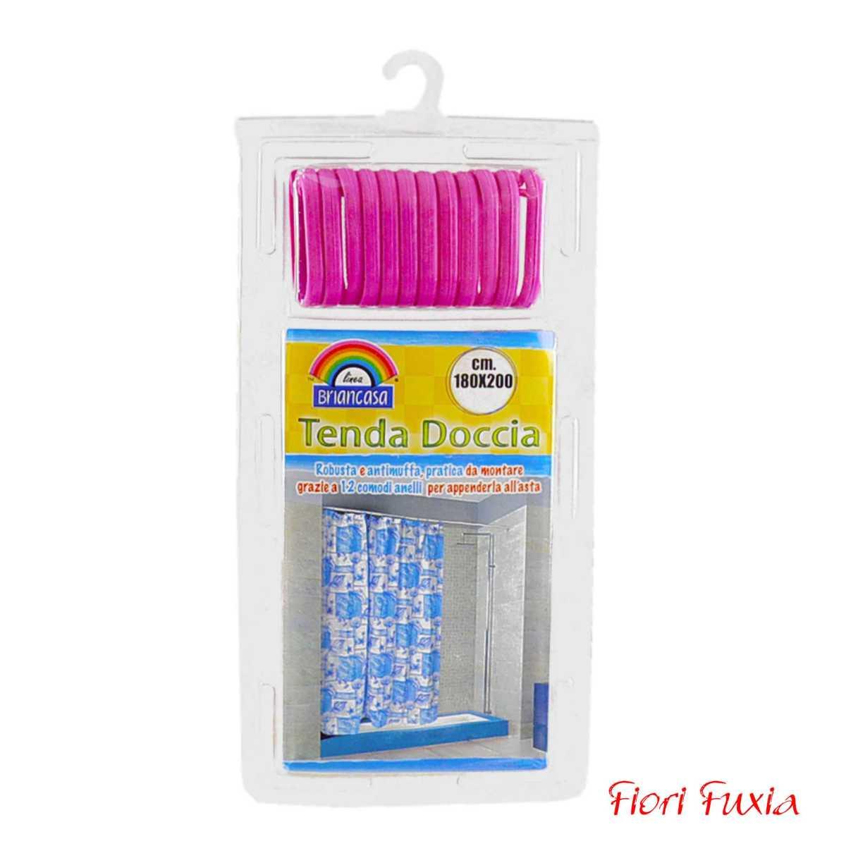 Tenda Doccia 180xH200 con 12 Anelli Disponibile 4 Modelli | M2 Store