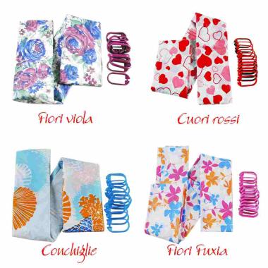 Tenda Doccia 180xH200 con 12 Anelli Disponibile 4 Modelli | M2 Store