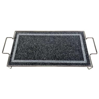 Ilsa Pietra Ollare Rettangolare con Stand + Vassoio - M2 Store (19x37 cm)