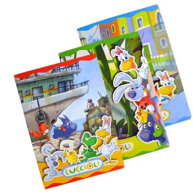 Quaderno Mod. A4 Riga A Cuccioli pz.80 Hamelin |Fabriano