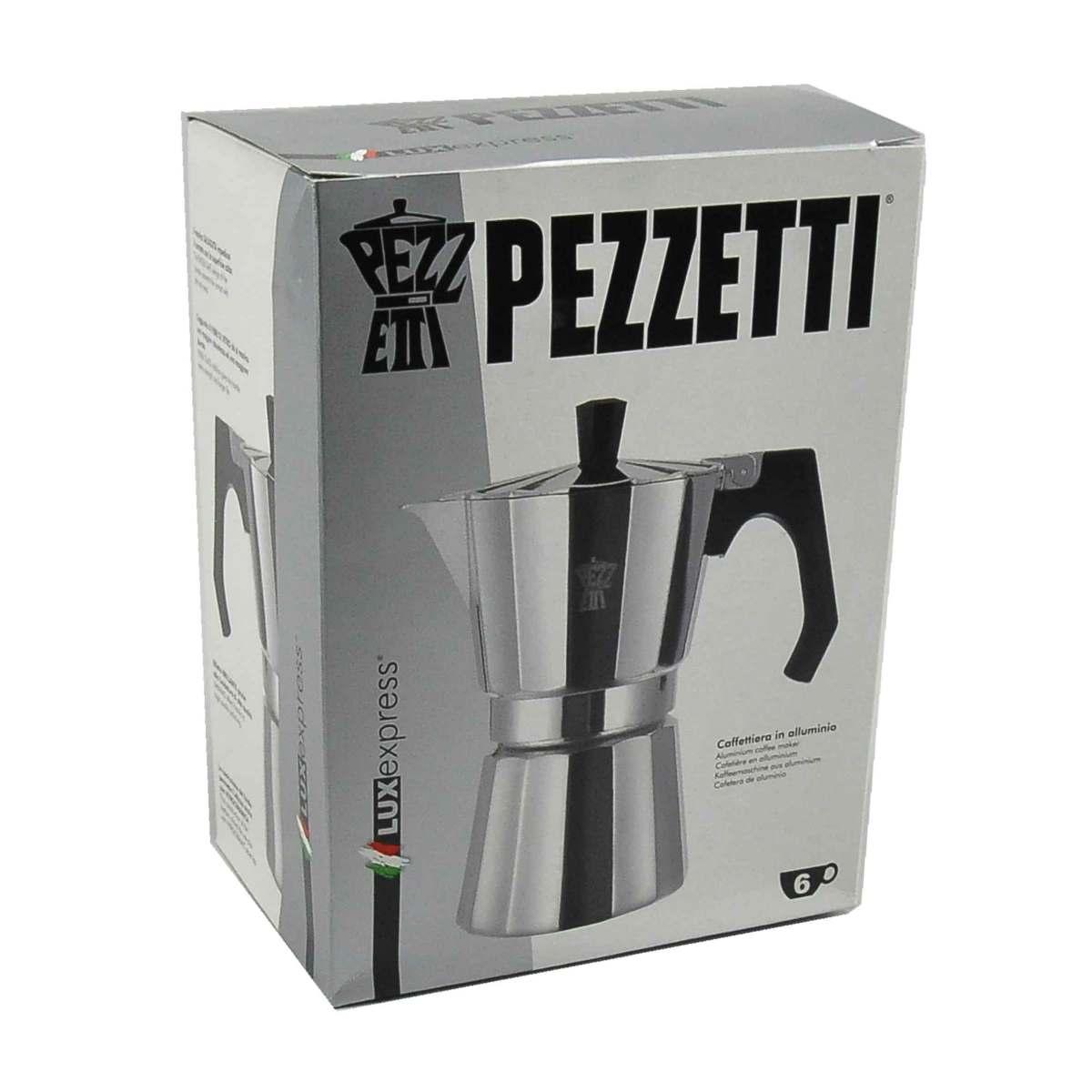 Caffettiera Moka Pezzetti 6 Tazze Alluminio | M2 Store