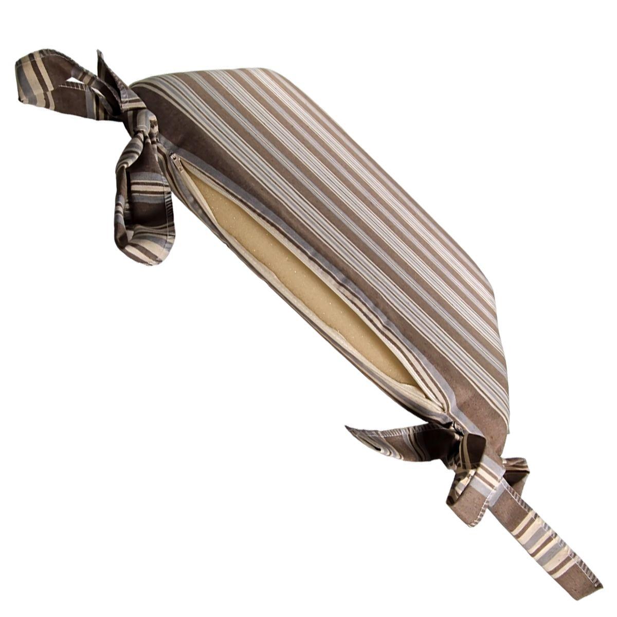 Cuscino Sedia Teflon Rayur Antimacchia Righe Azzurre cm.37x37 | Alore Casa