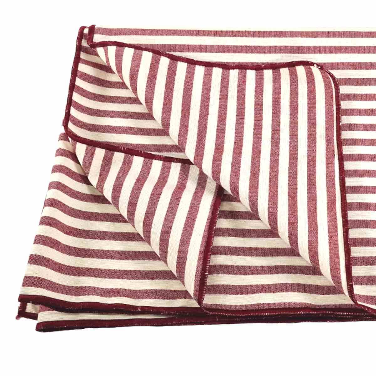 Runner cm.50x140 Teflon Antimacchia Rayur Righe Rosso | Montemaggi