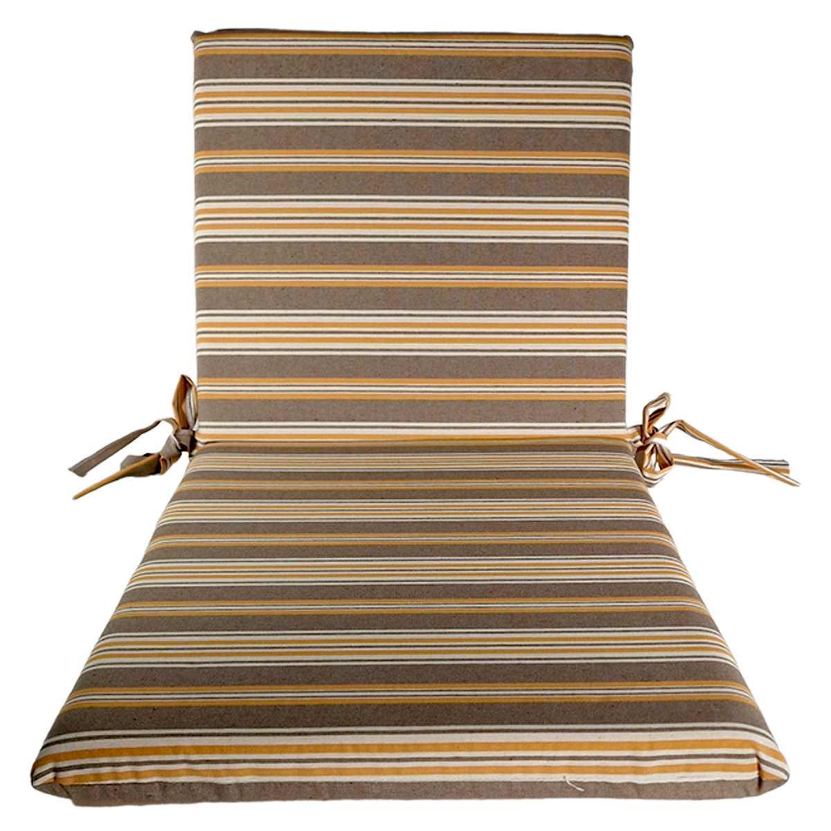 Cuscino Sdraia Rayur Teflon Righe Gialle cm.95x45x5 | Alore Casa