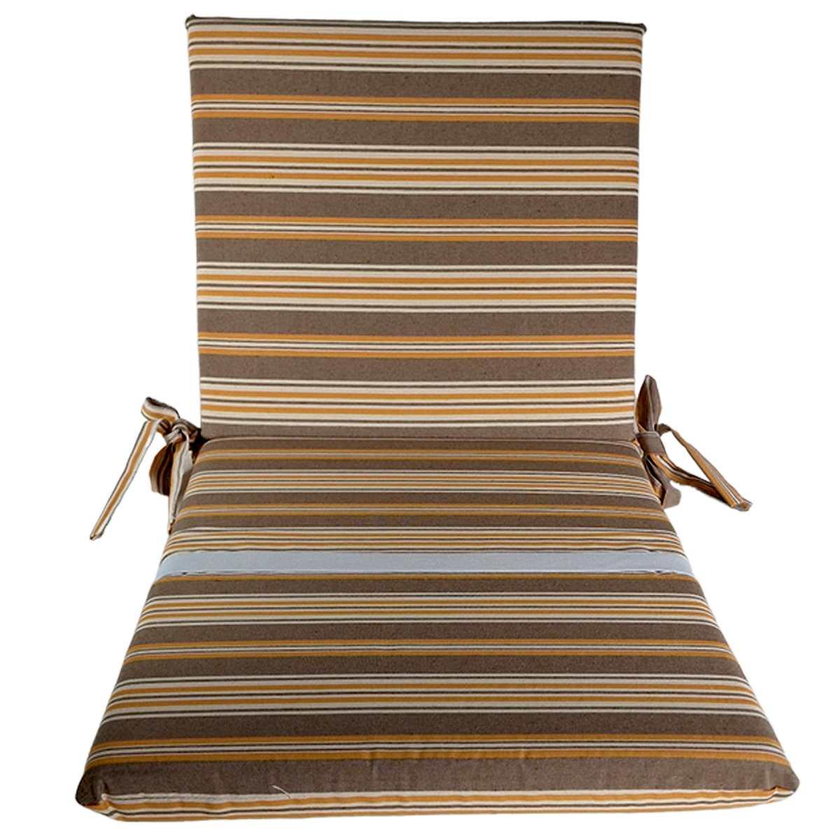 Cuscino Sdraia Rayur Teflon Righe Gialle cm.95x45x5 | Alore Casa