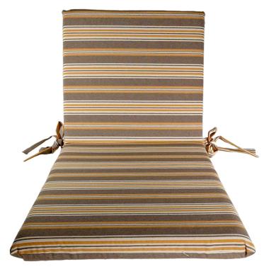 Cuscino Sdraia Rayur Teflon Righe Gialle cm.95x45x5 | Alore Casa