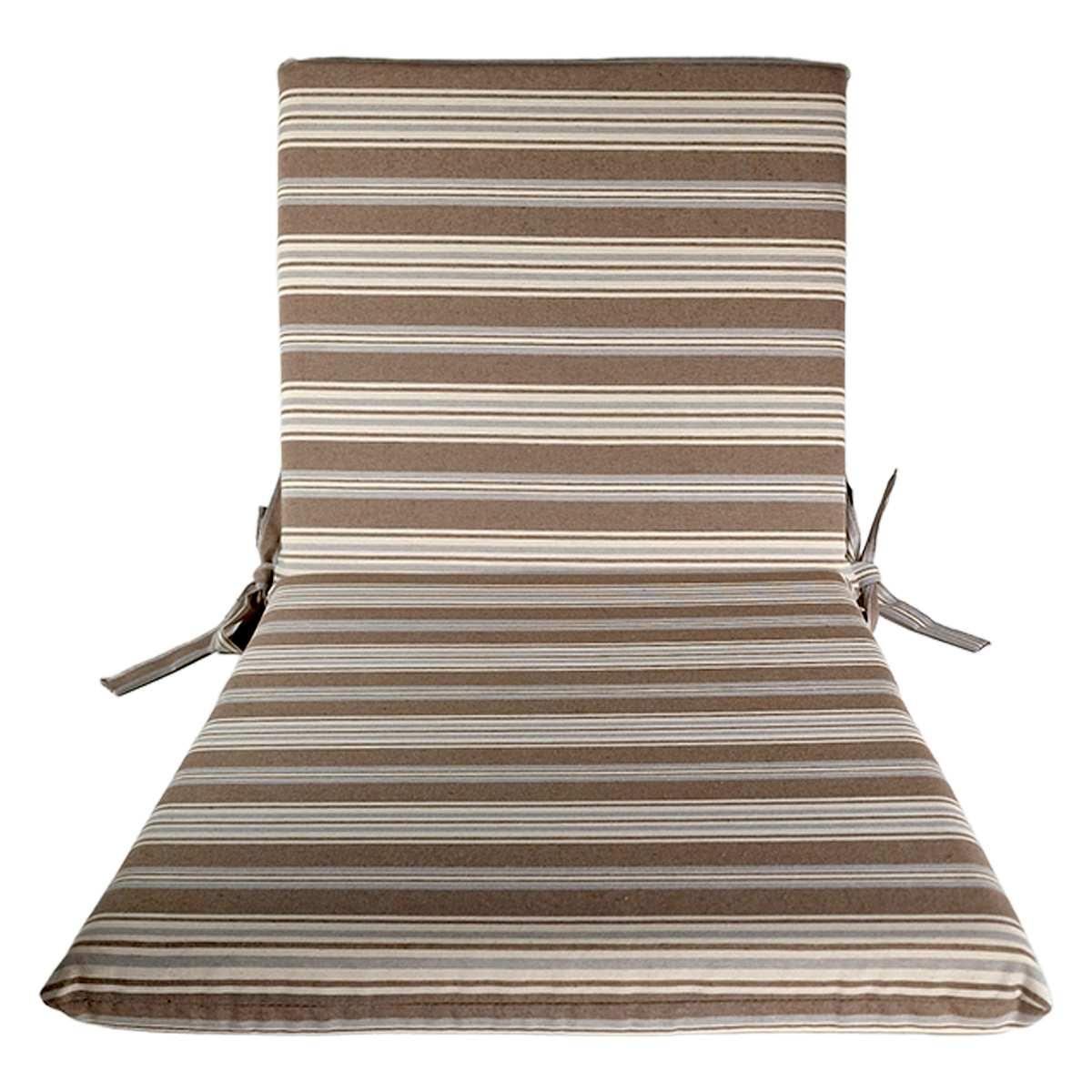 Cuscino Sdraia Rayur Teflon Righe Azzurro cm.95x45x5 | Alore Casa