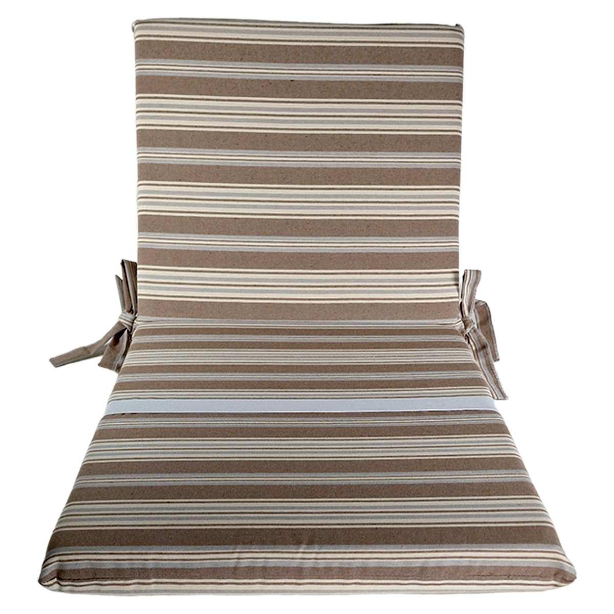 Cuscino Sdraia Rayur Teflon Righe Azzurro cm.95x45x5 | Alore Casa