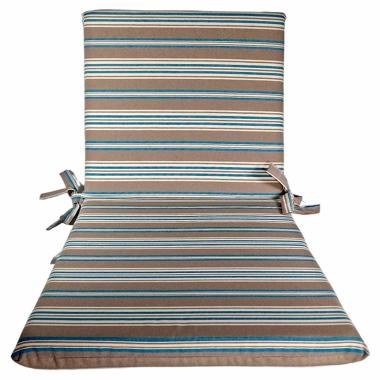 Cuscino Sdraia Rayur Teflon Righe Blu cm.95x45x5 | Alore Casa